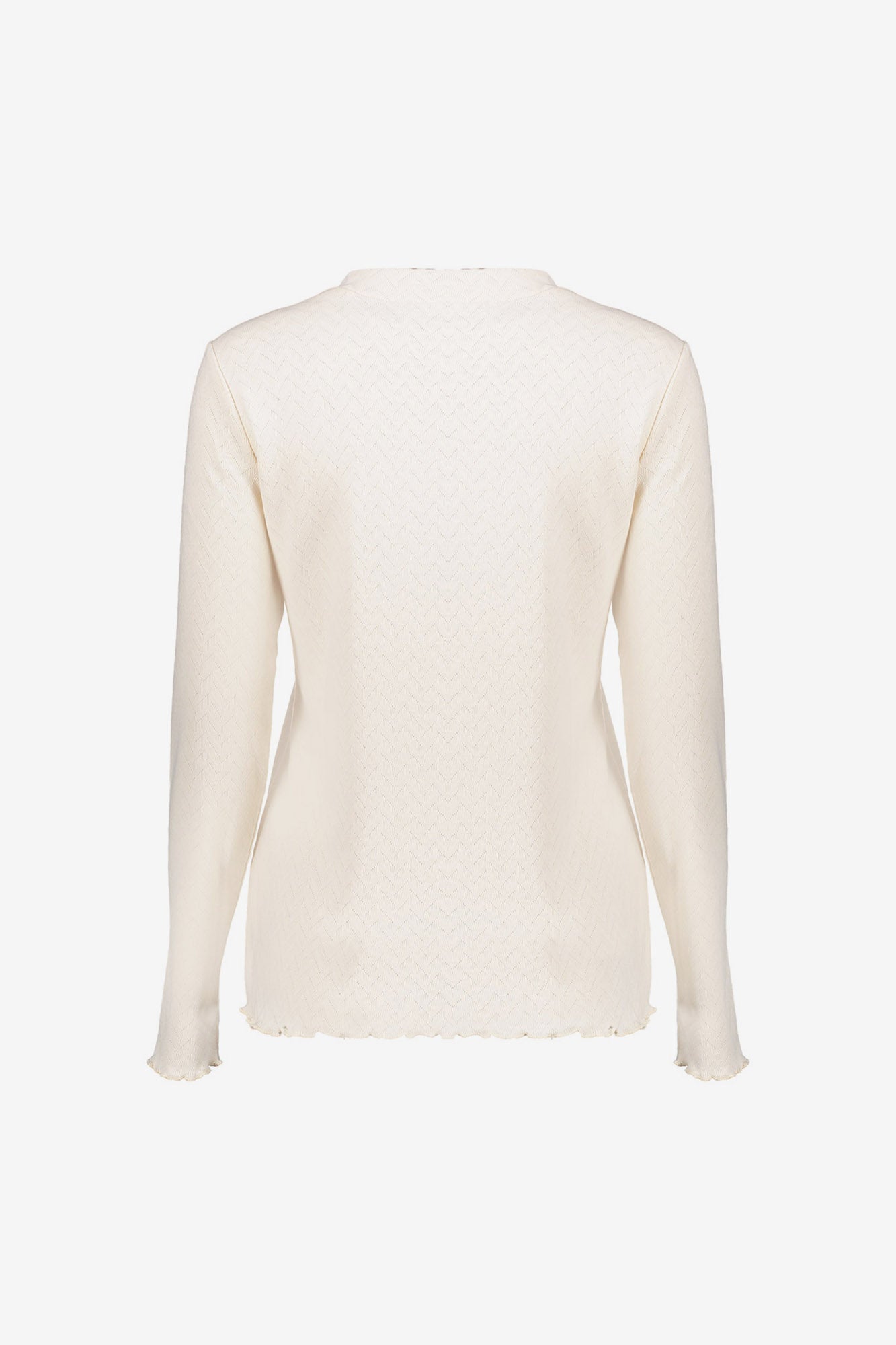 Geisha Damentop mit Ajour-Zickzackmuster