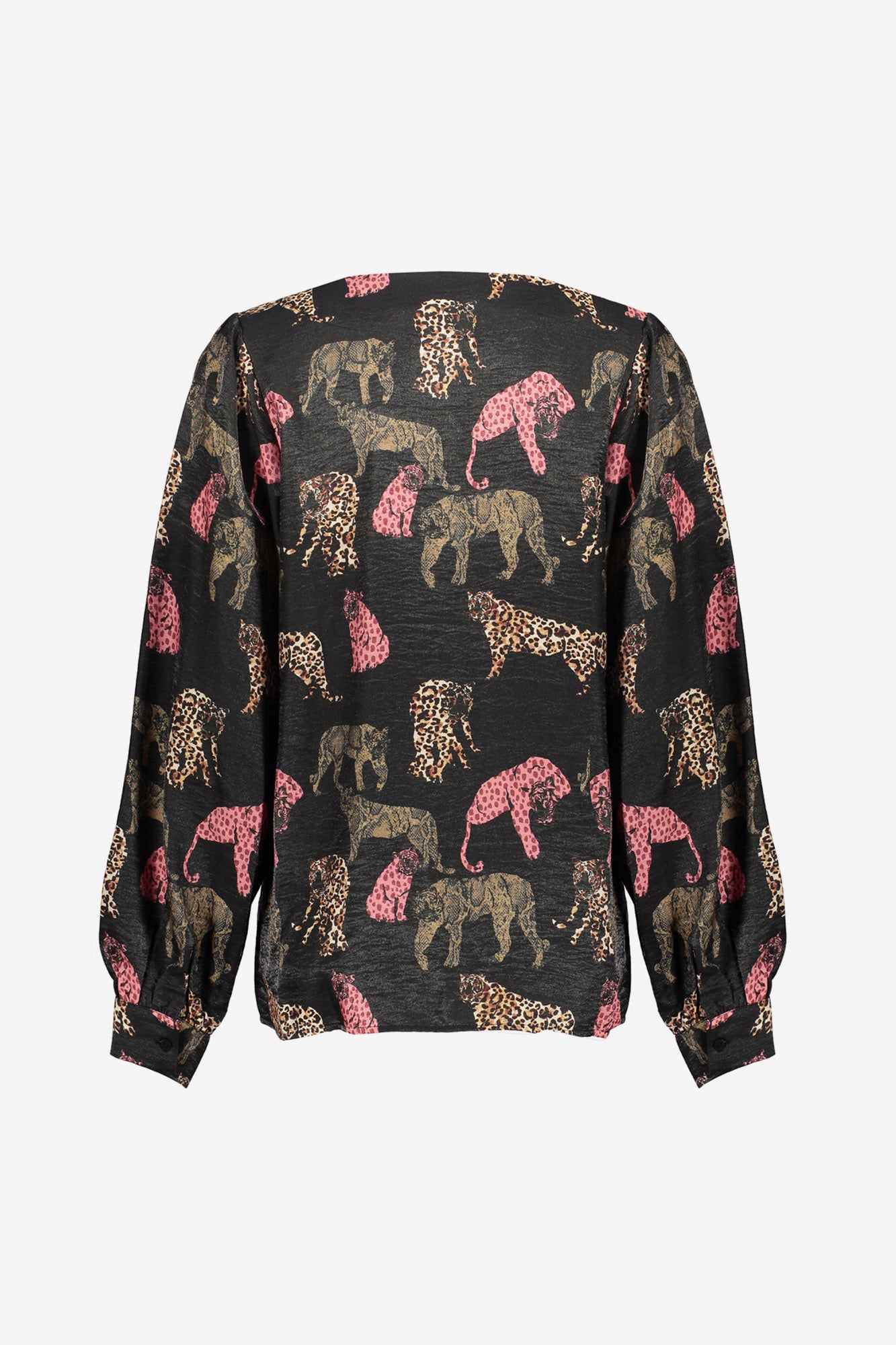 Geisha Damen-Top mit Jaguar-Print