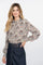 Geisha Damenbluse mit Kachelmuster und Lurex