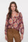 Geisha Damenbluse mit paisleyartigem Muster