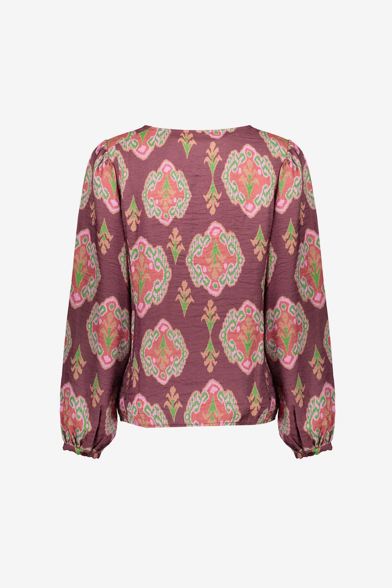 Geisha Damenbluse mit paisleyartigem Muster