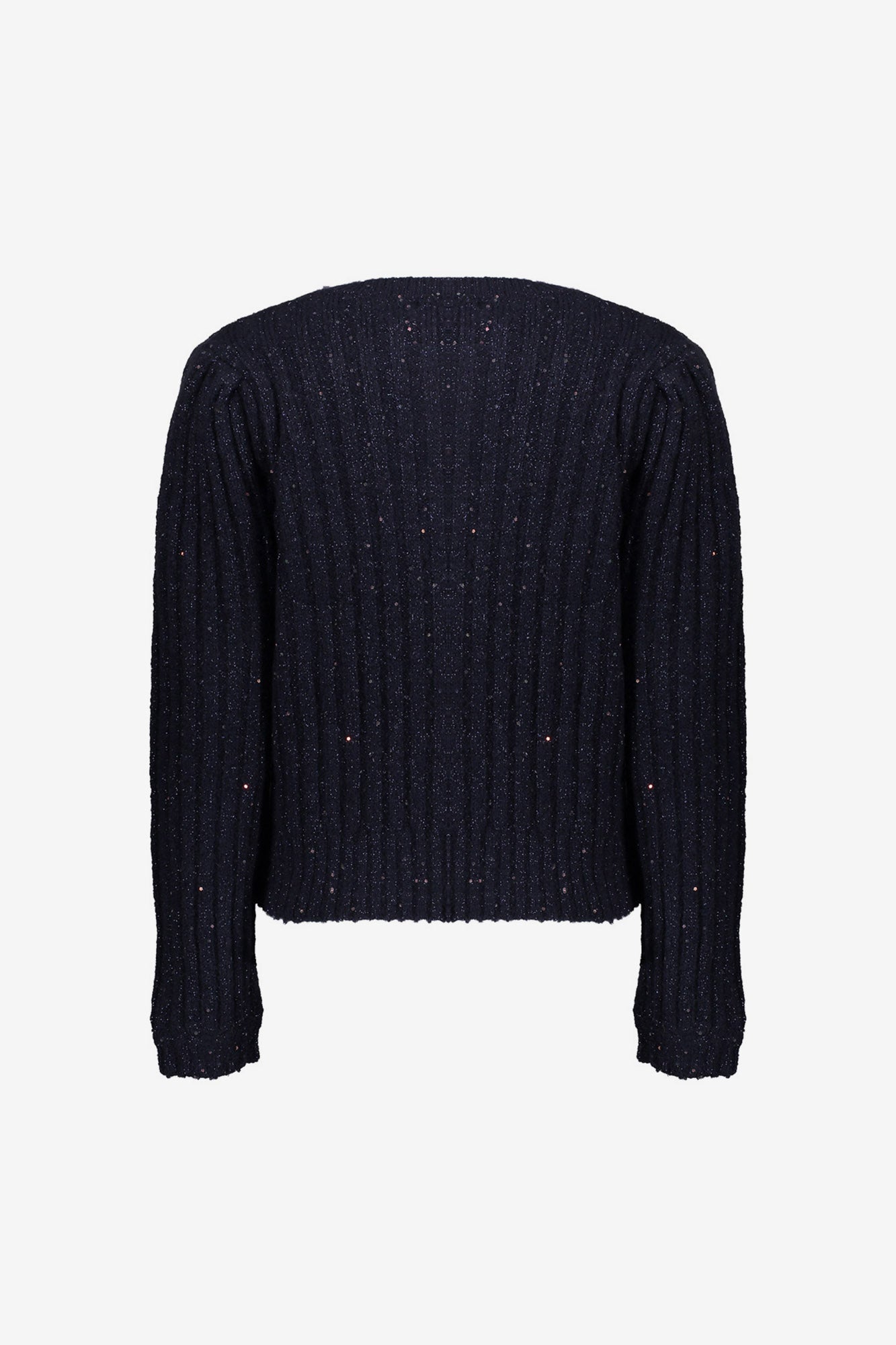 Geisha Damenstrickjacke in Navy mit goldenen Knöpfen und Glitzer-Detail
