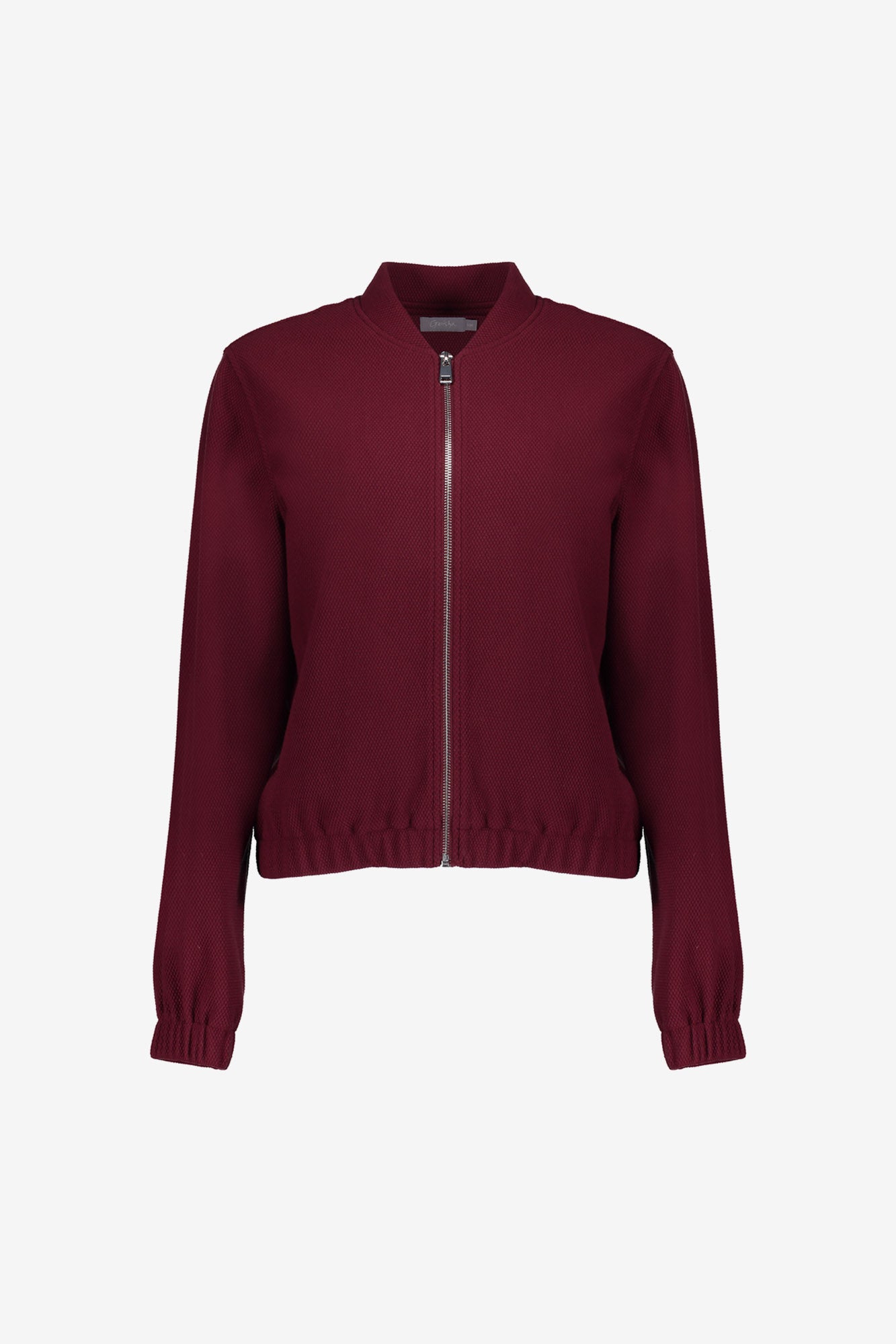 Geisha Damen Bomberjacke mit Reißverschluss und Wabenstruktur