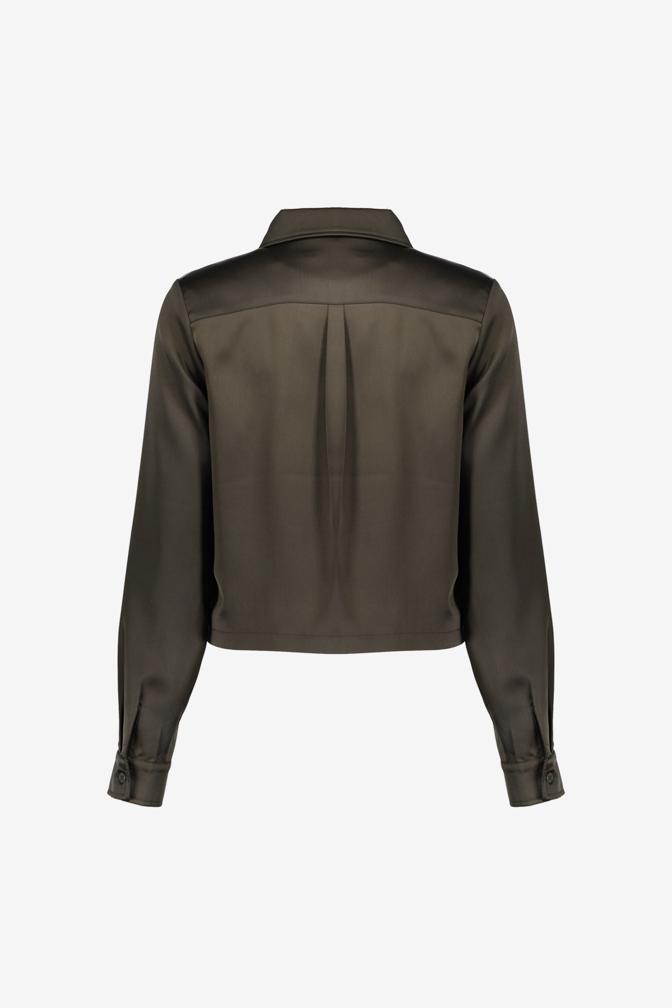 Geisha Damen-Cropped-Jacke in Satinoptik