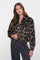 Geisha Damen-Kurzjacke mit Animalprint und klassischem Kragen