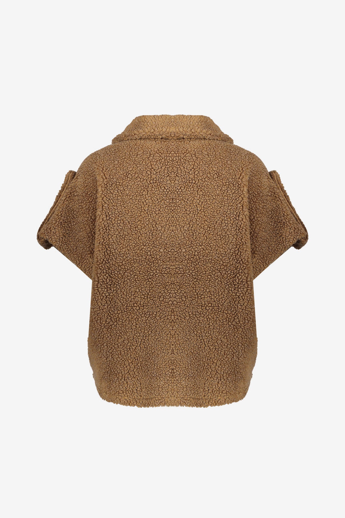 Geisha Damen-Boxyjacke aus Teddyfell in warmem Camelton