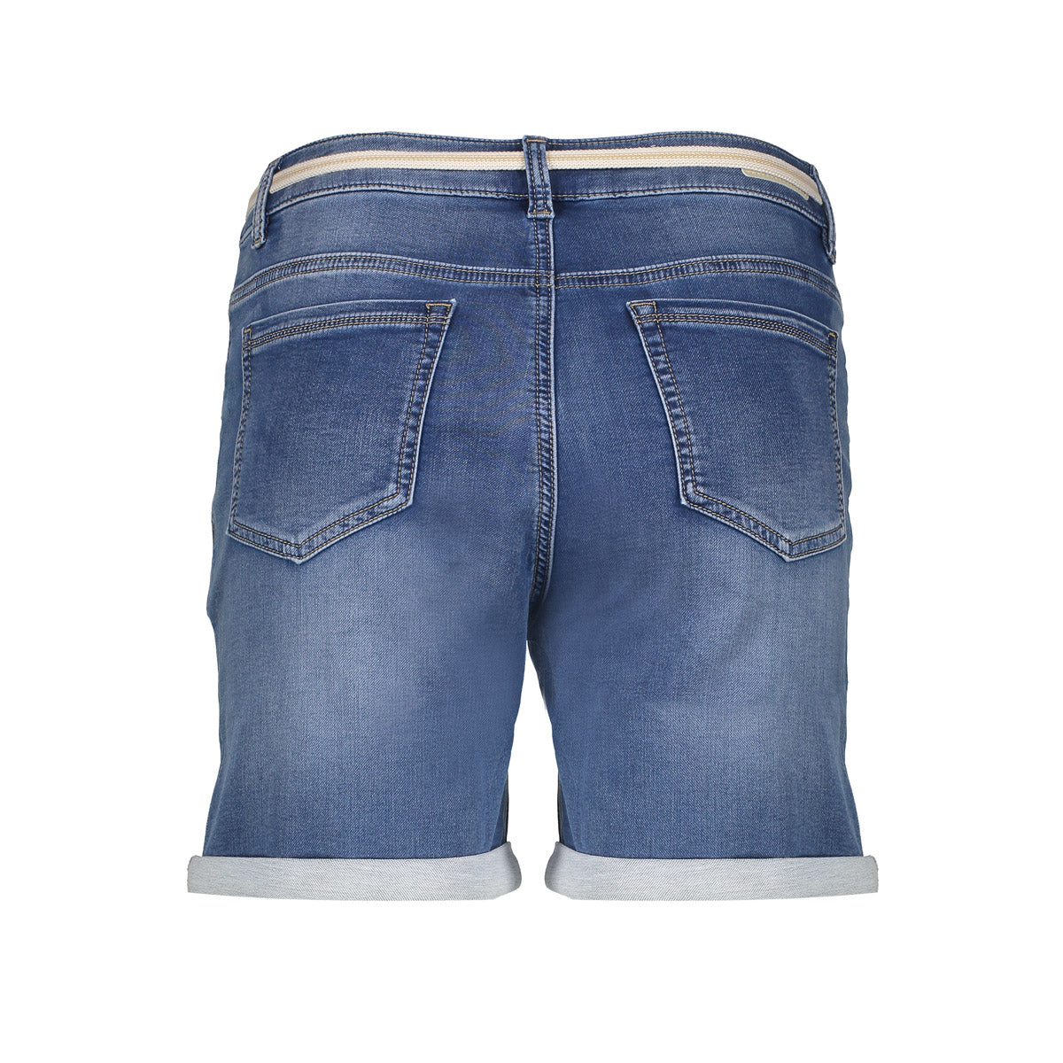 Geisha Fashion Damen Skinny Shorts mit umgeschlagenen Beinen