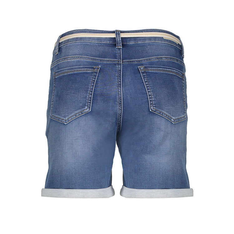 Geisha Fashion Damen Skinny Shorts mit umgeschlagenen Beinen