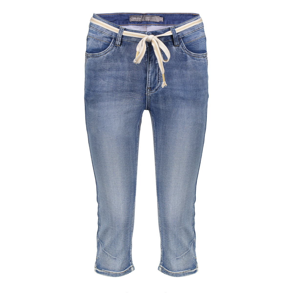 Geisha Fashion Damen Capri Jeans