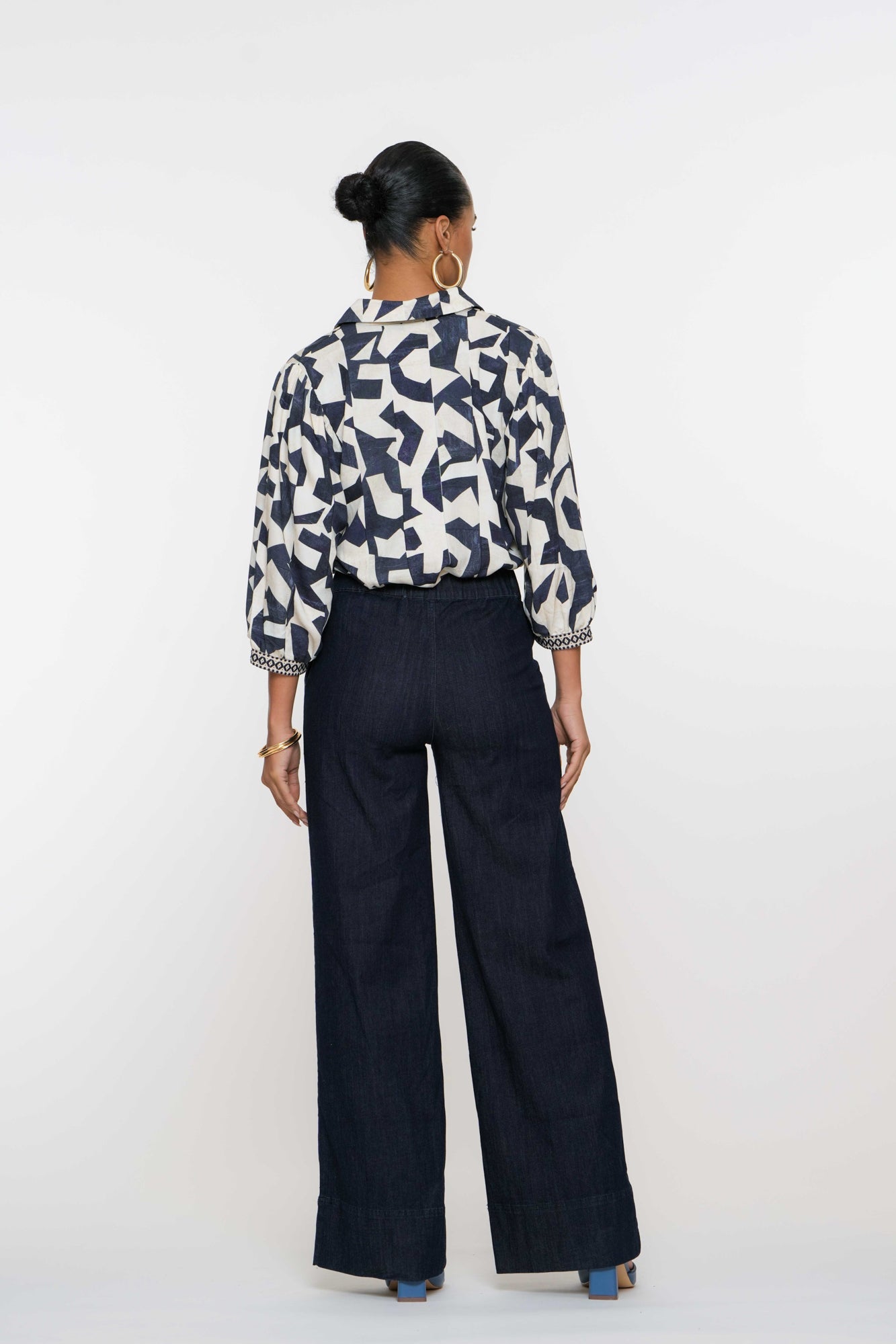 Geisha Fashion Damen weit geschnittene Hose