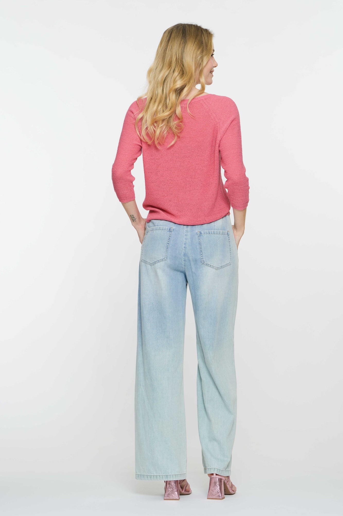 Geisha Fashion Damenkomfortable Loose Jeans