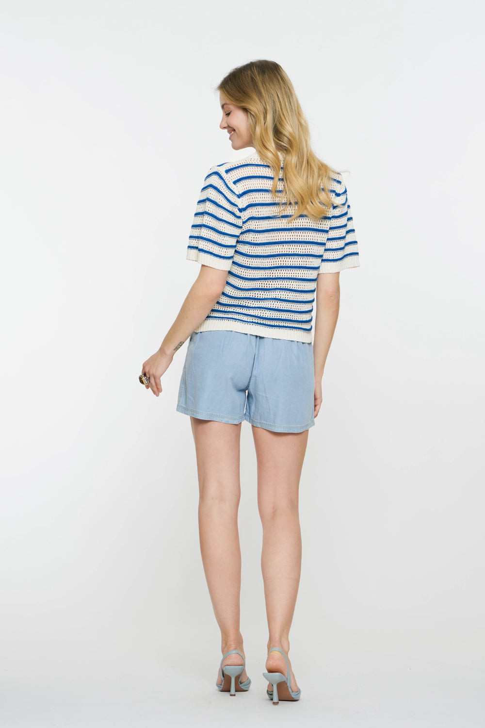 Geisha Fashion Damen Pull-On Jeansshorts