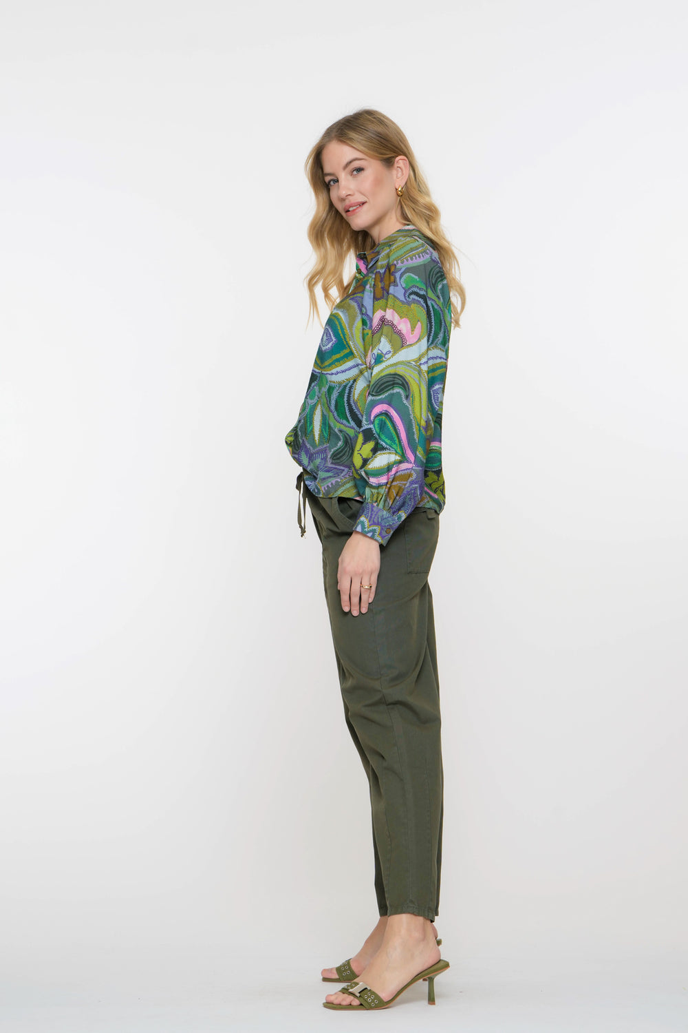 Geisha Fashion Damen Paperbag Hose