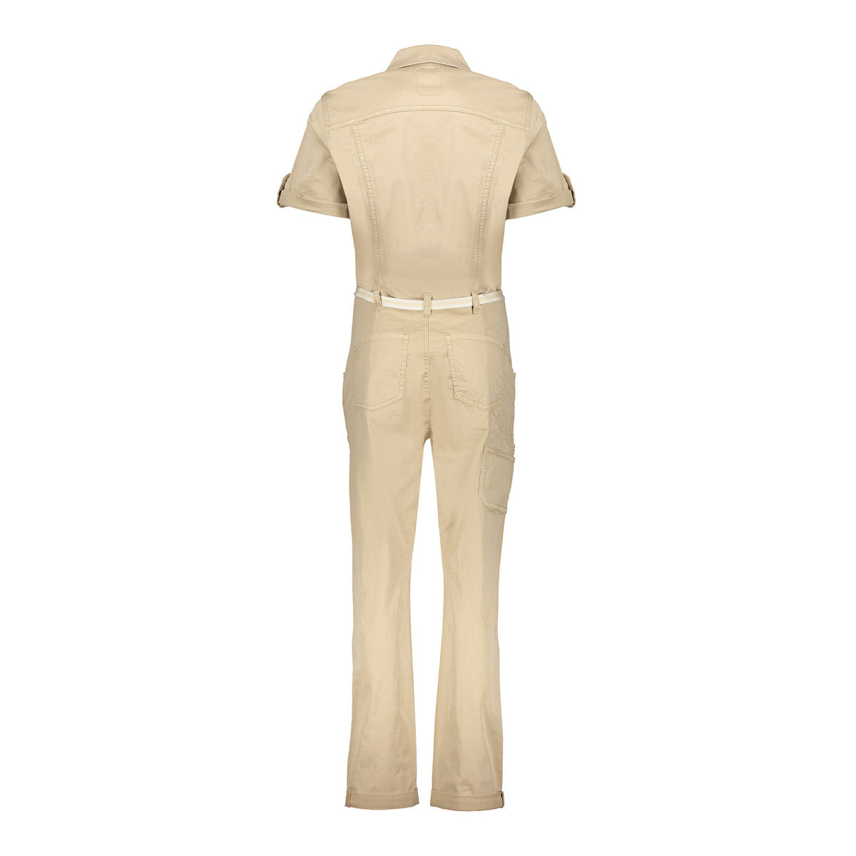 Geisha Fashion Damen Cargo Jumpsuit mit Bindegürtel