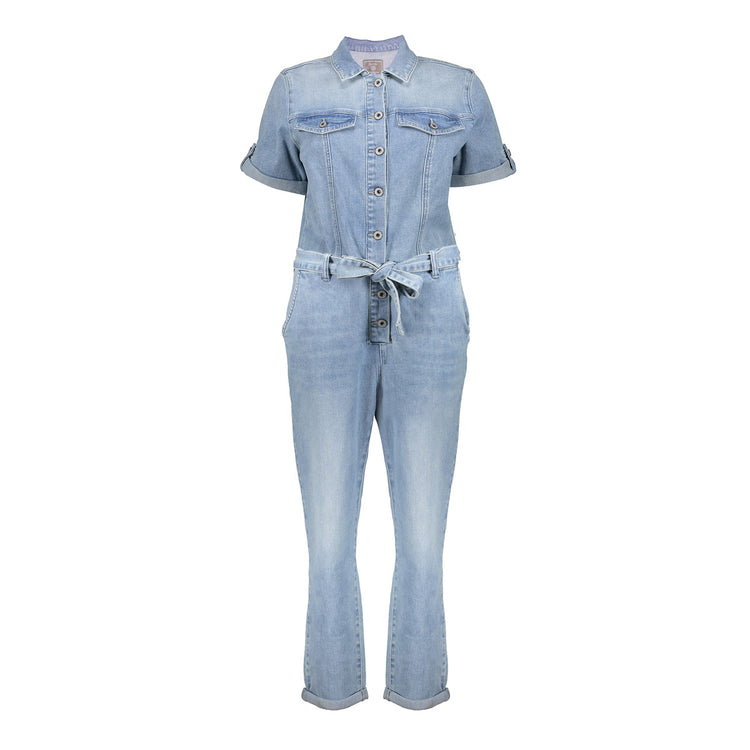 Geisha Fashion Damen Denim Jumpsuit