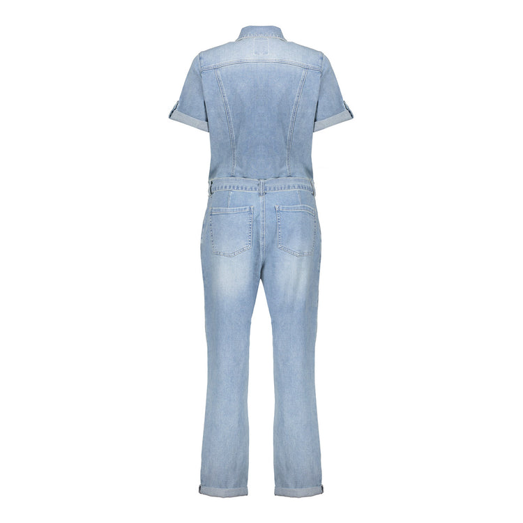 Geisha Fashion Damen Denim Jumpsuit