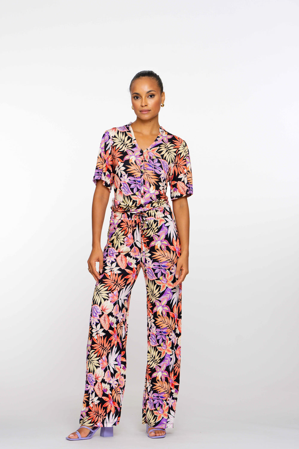 Geisha Fashion Damen Jerseyhose mit Print