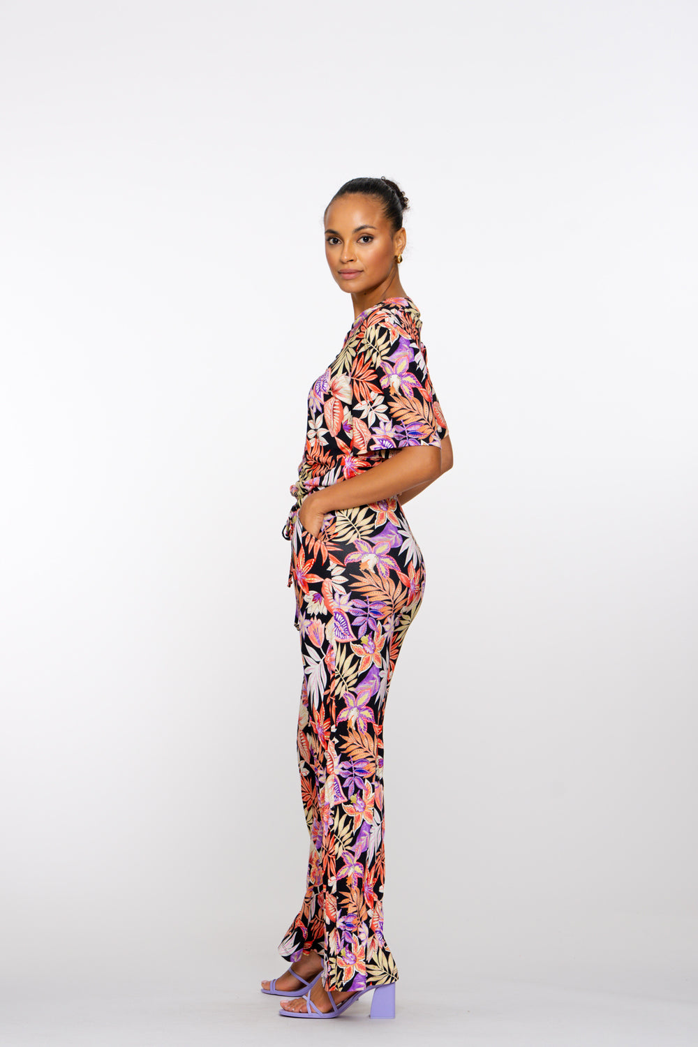 Geisha Fashion Damen Jerseyhose mit Print