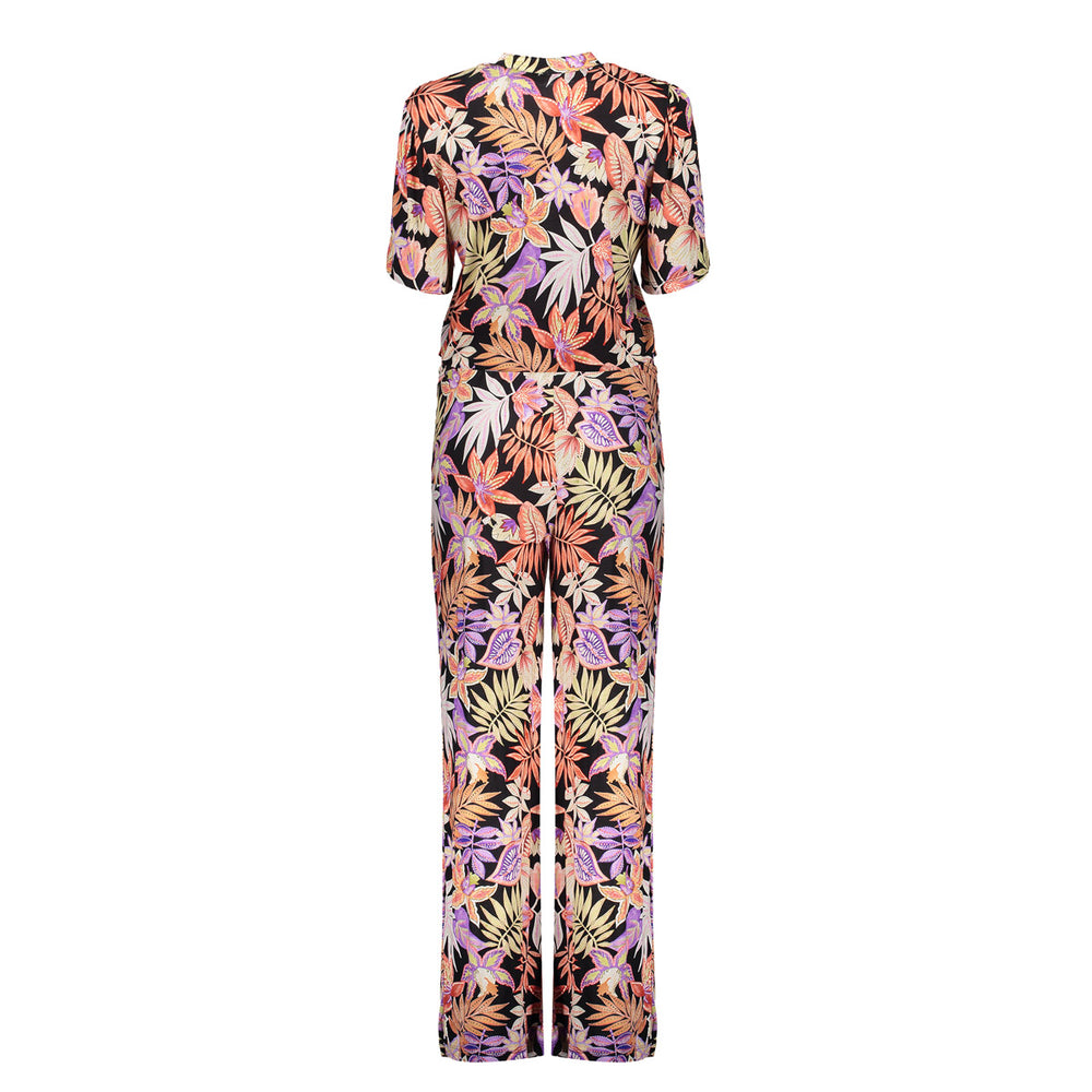 Geisha Fashion Damen Jumpsuit mit Print – Gerade Passform