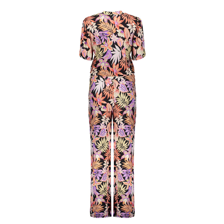 Geisha Fashion Damen Jumpsuit mit Print – Gerade Passform
