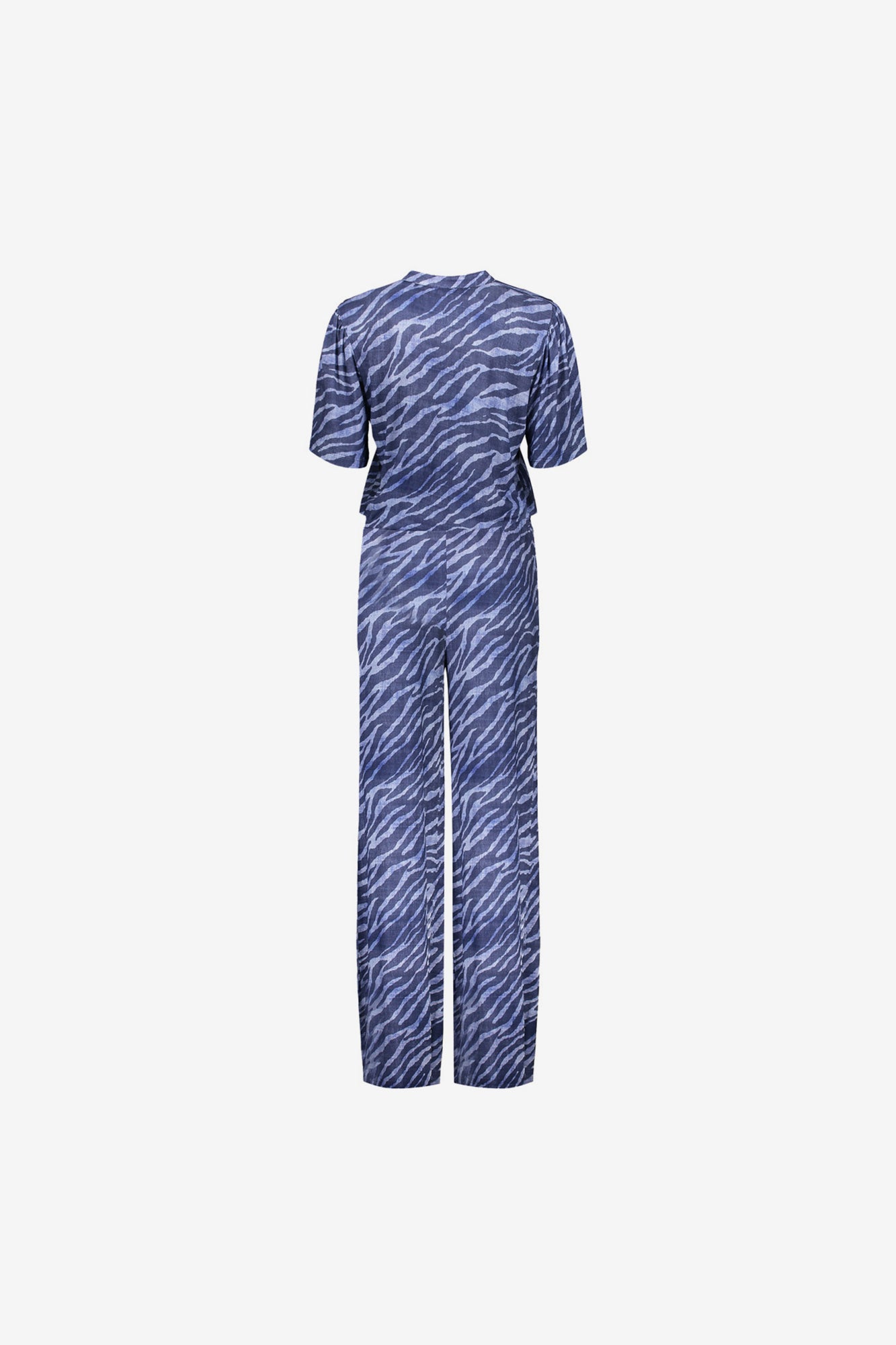 Geisha Fashion Damen Jumpsuit mit Print und geradem Bein