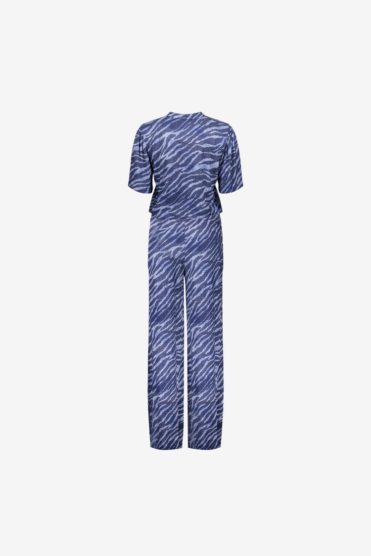 Geisha Fashion Damen Jumpsuit mit Print und geradem Bein