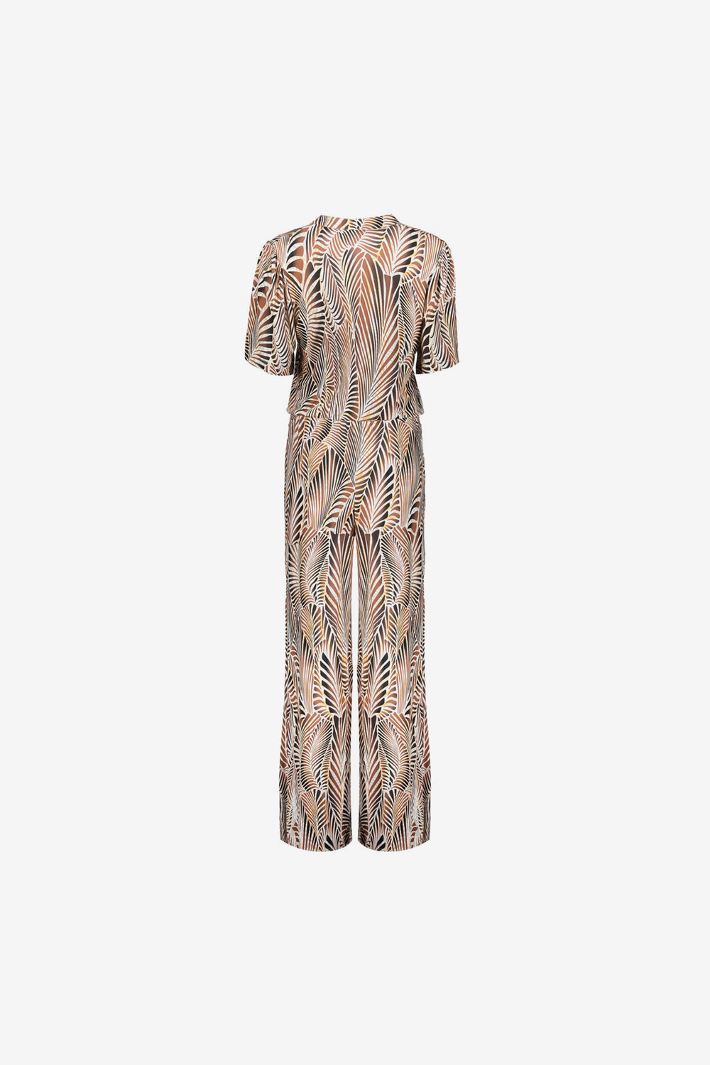 Geisha Fashion Damen Jumpsuit mit Print und geradem Bein