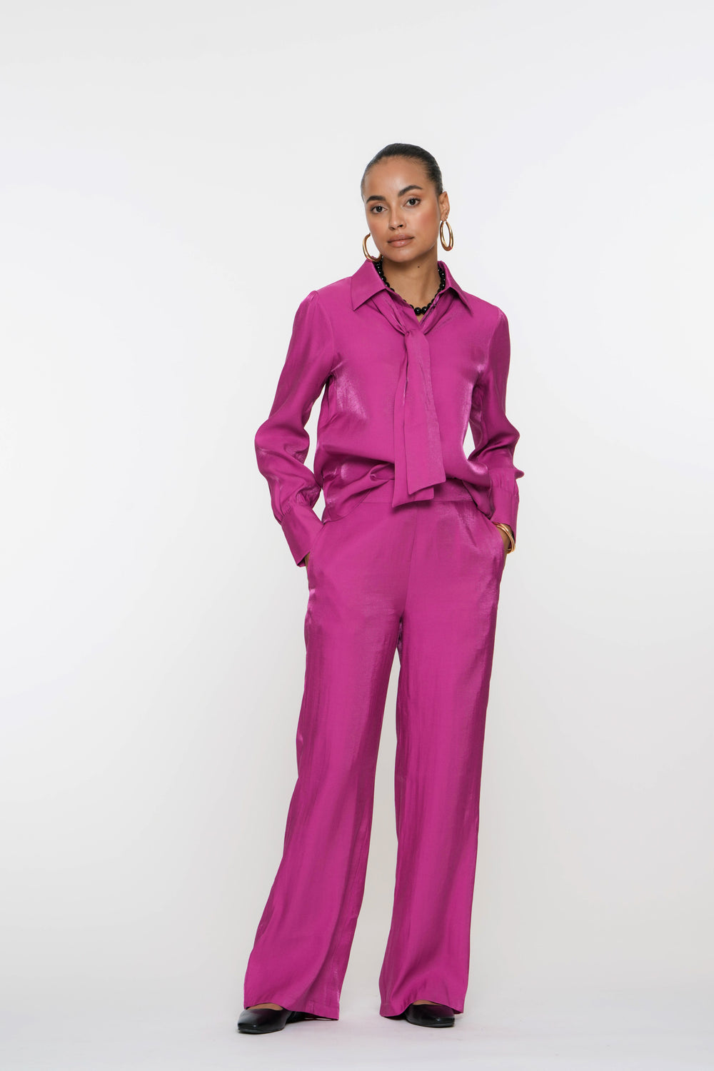 Geisha Fashion Damen Shimmer Hose