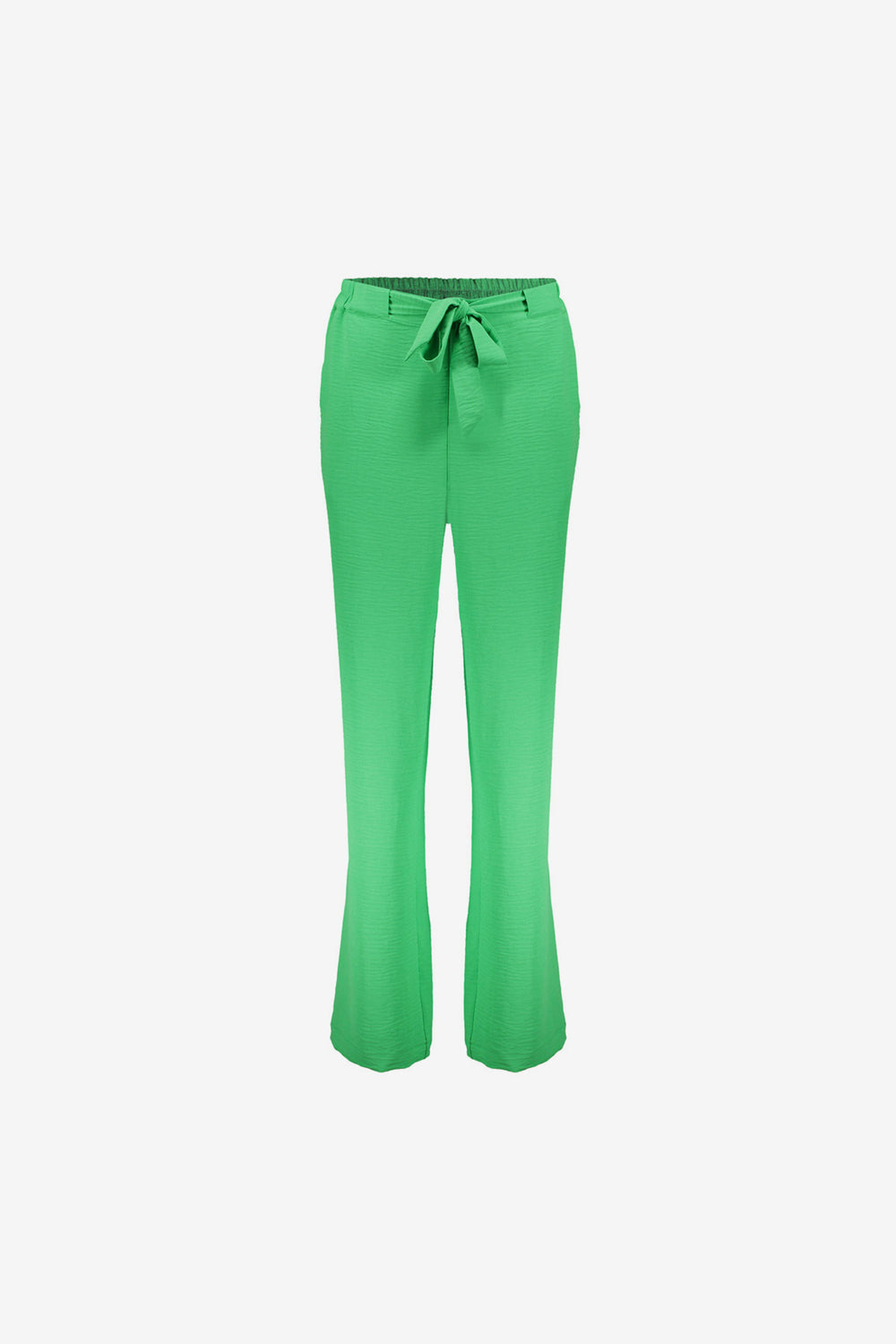 Geisha Fashion Damen Crinkle Hose mit Stoffgürtel