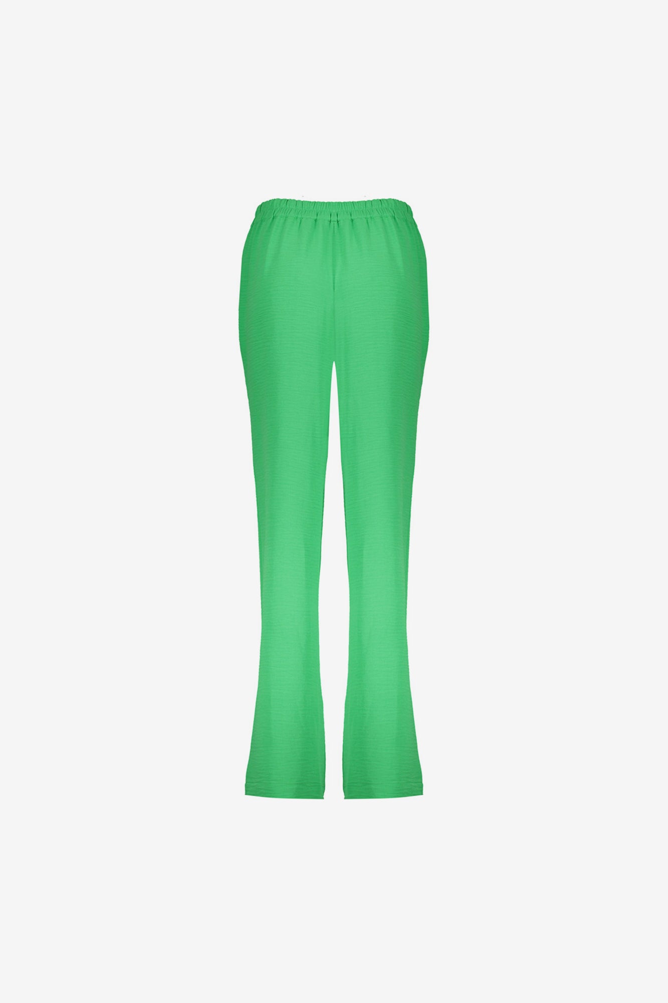 Geisha Fashion Damen Crinkle Hose mit Stoffgürtel