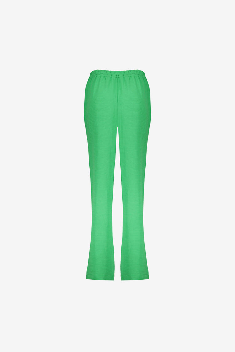 Geisha Fashion Damen Crinkle Hose mit Stoffgürtel