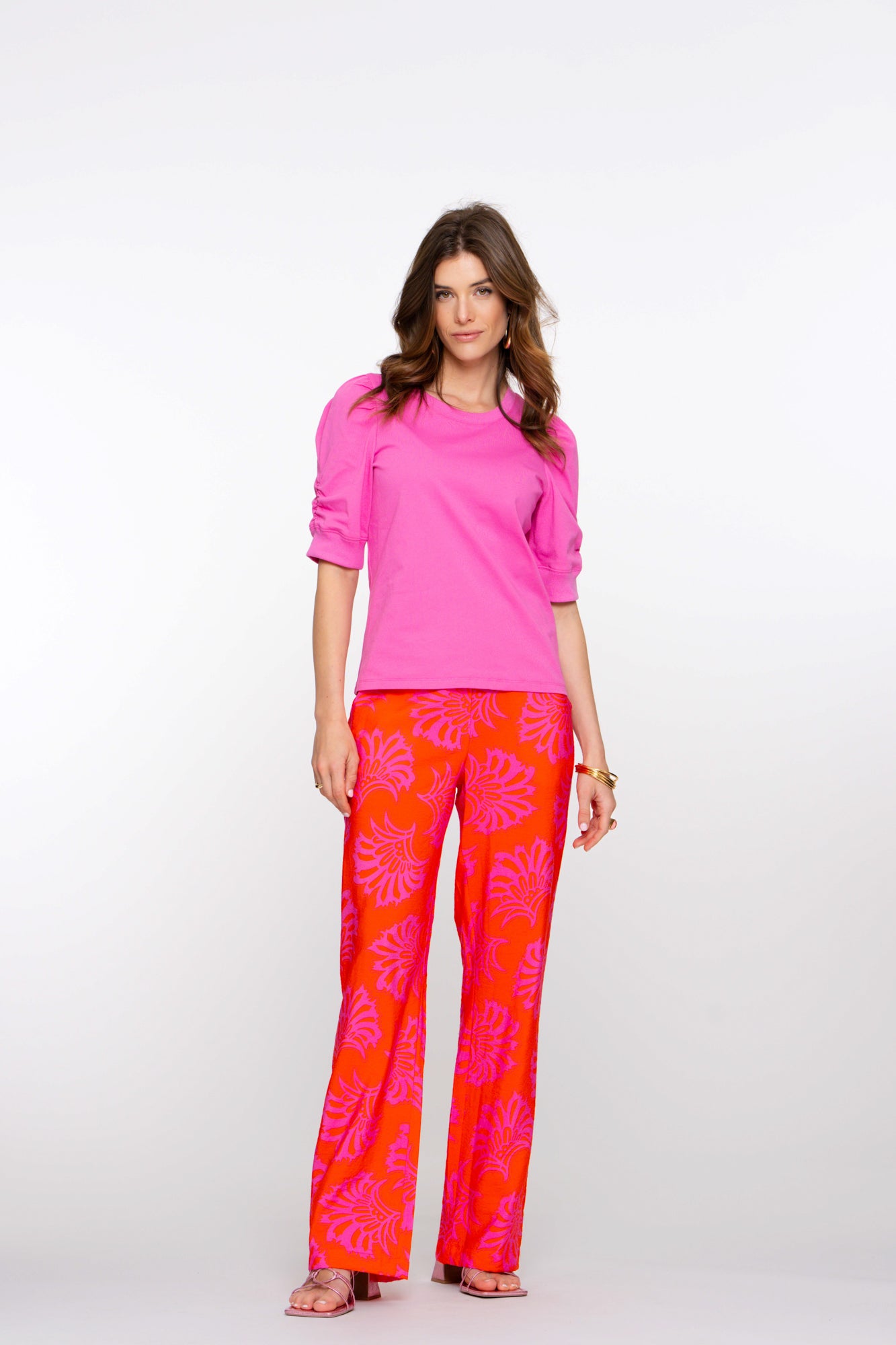 Geisha Fashion Damen Two-Tone Gewebte Hose