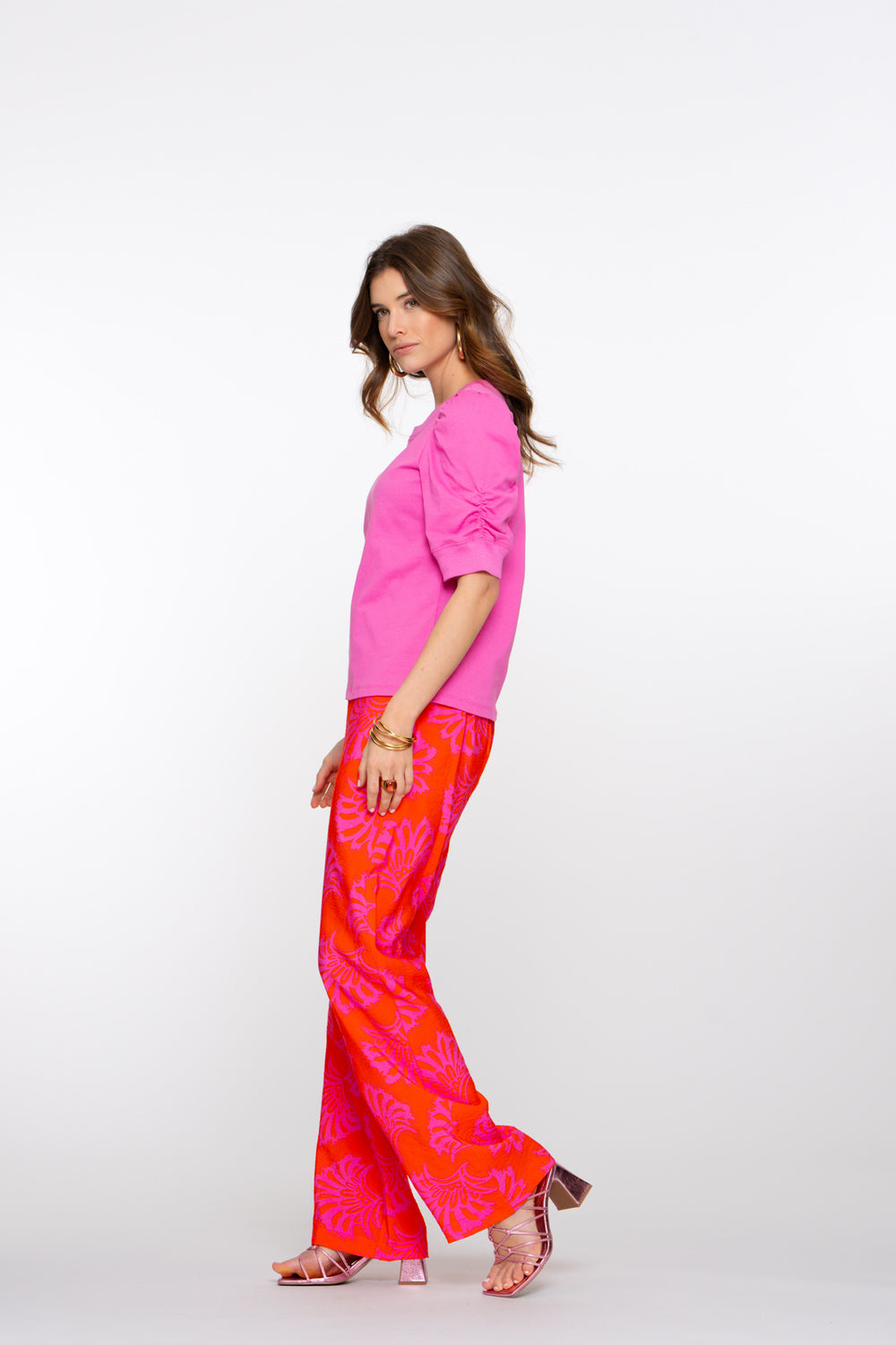 Geisha Fashion Damen Two-Tone Gewebte Hose