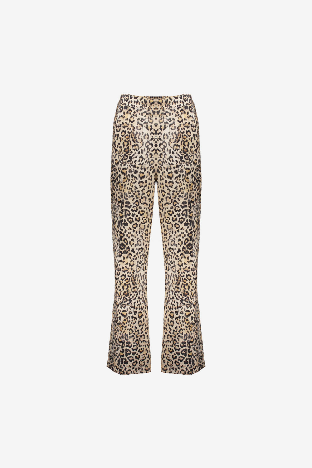 Geisha Fashion Damen Straight Fit Hose mit Leopardenmuster