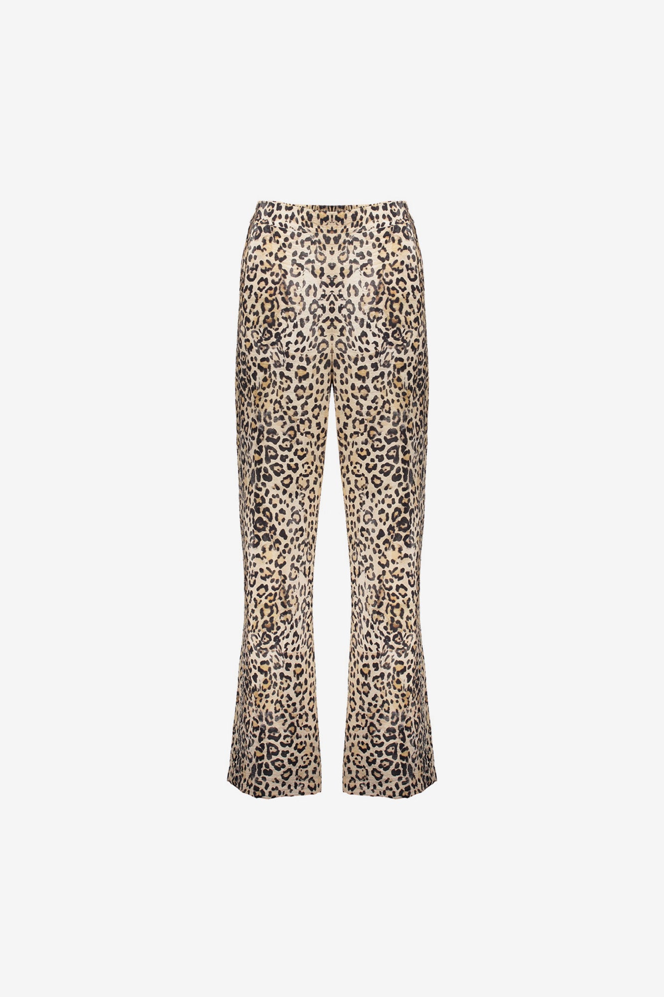 Geisha Fashion Damen Straight Fit Hose mit Leopardenmuster