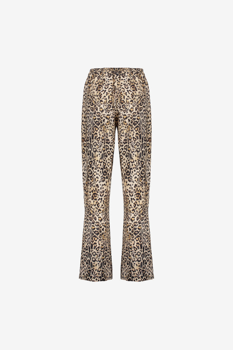 Geisha Fashion Damen Straight Fit Hose mit Leopardenmuster