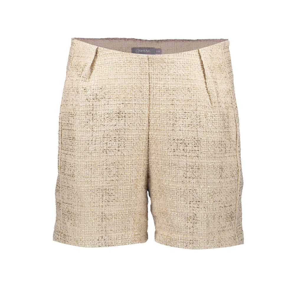 Geisha Fashion Damen Lurex Tweed Shorts
