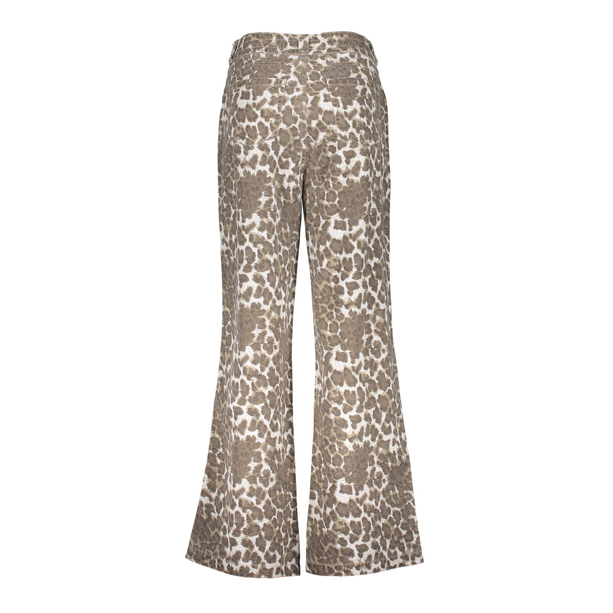 Geisha Fashion Damen Straight Leg Jeans mit Leopardenmuster