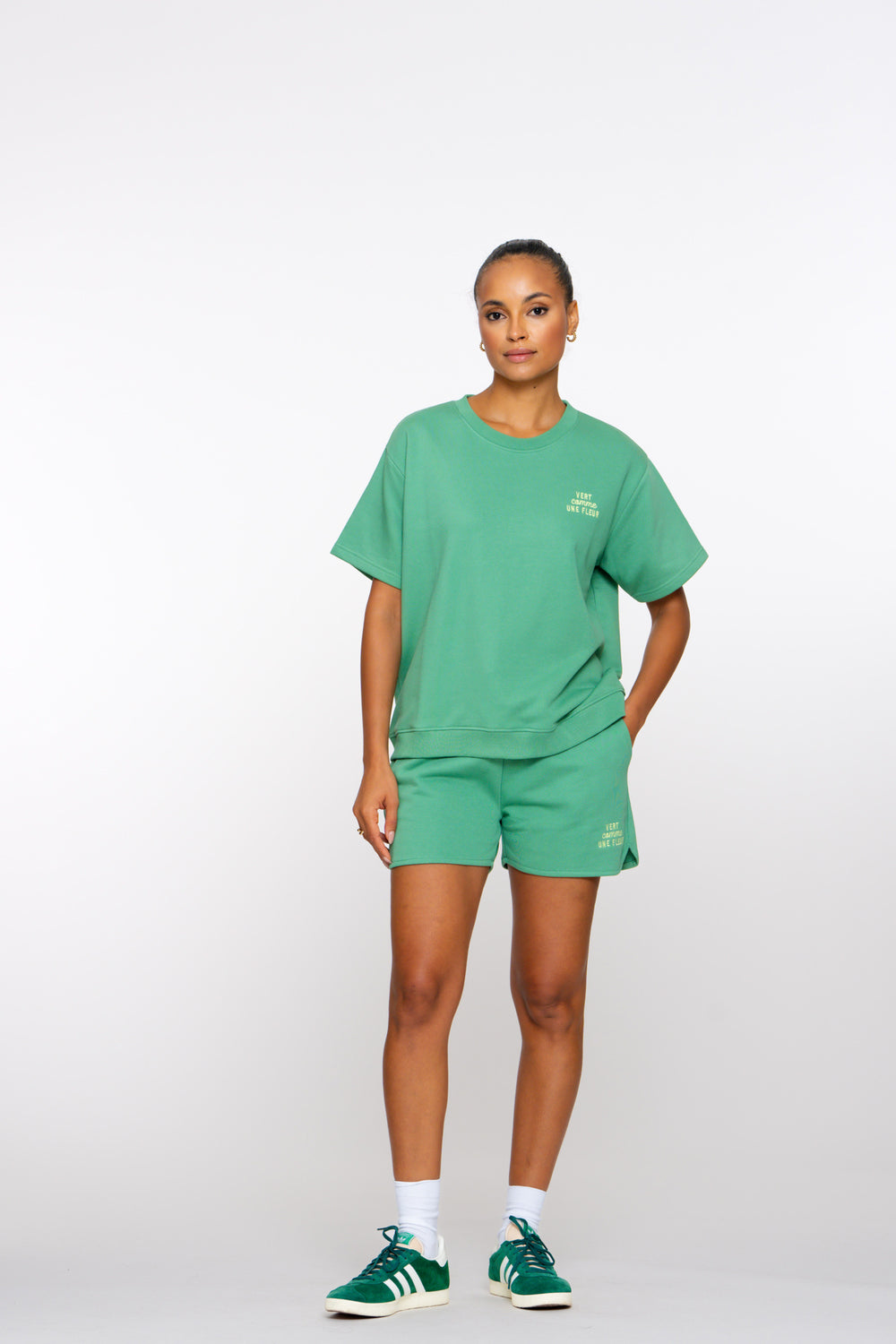 Geisha Fashion Damen bunte Sweatshorts