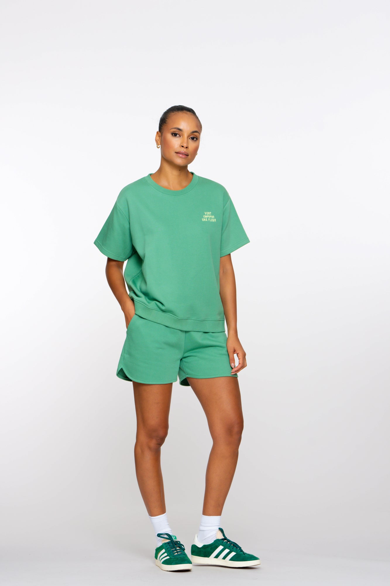 Geisha Fashion Damen bunte Sweatshorts