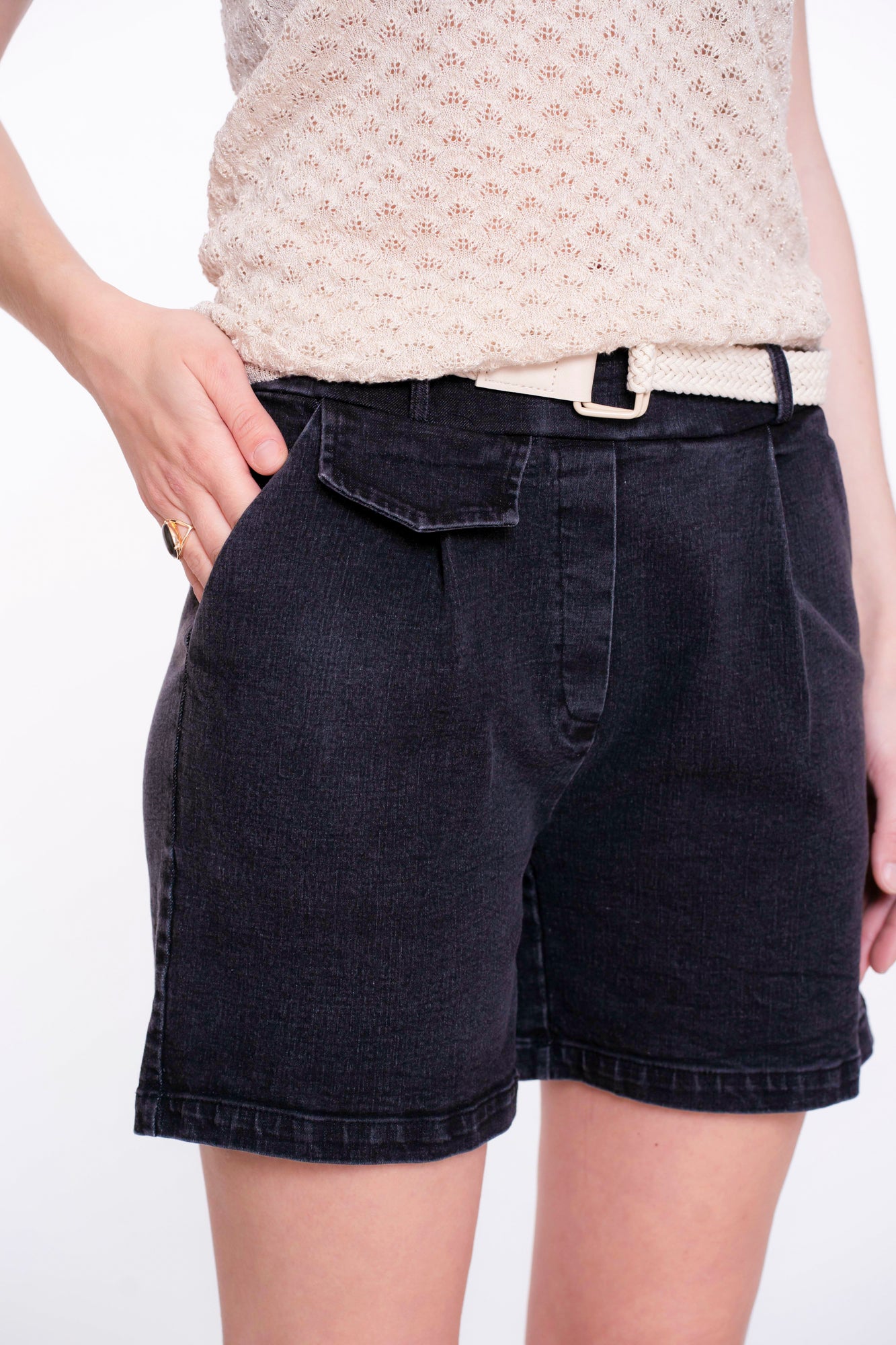 Geisha dames short met ceintuur