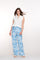Geisha Damenhose mit elegantem Paisley-Print