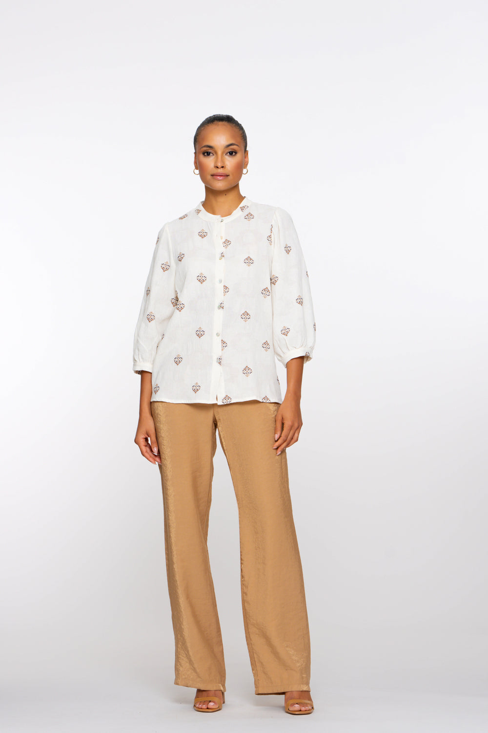 Geisha Fashion Damen Hose mit Glanz