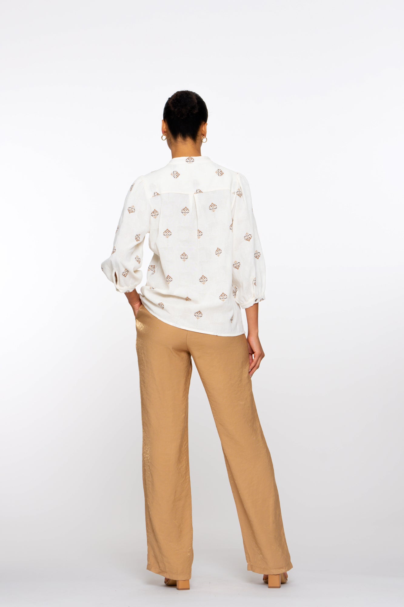 Geisha Fashion Damen Hose mit Glanz