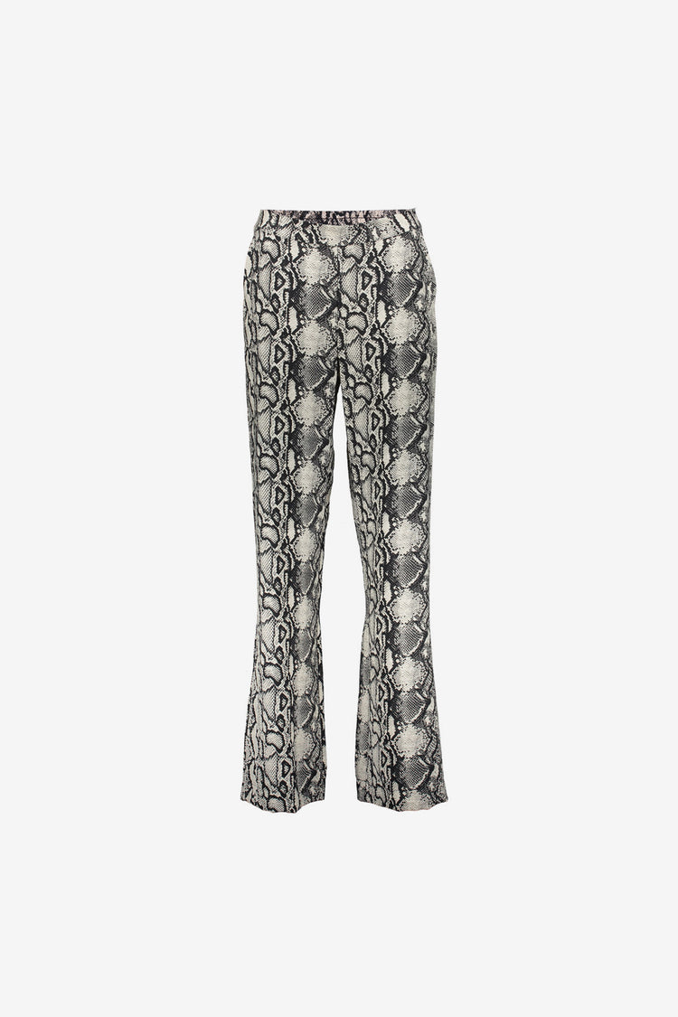 Geisha dames broek met snakeprint