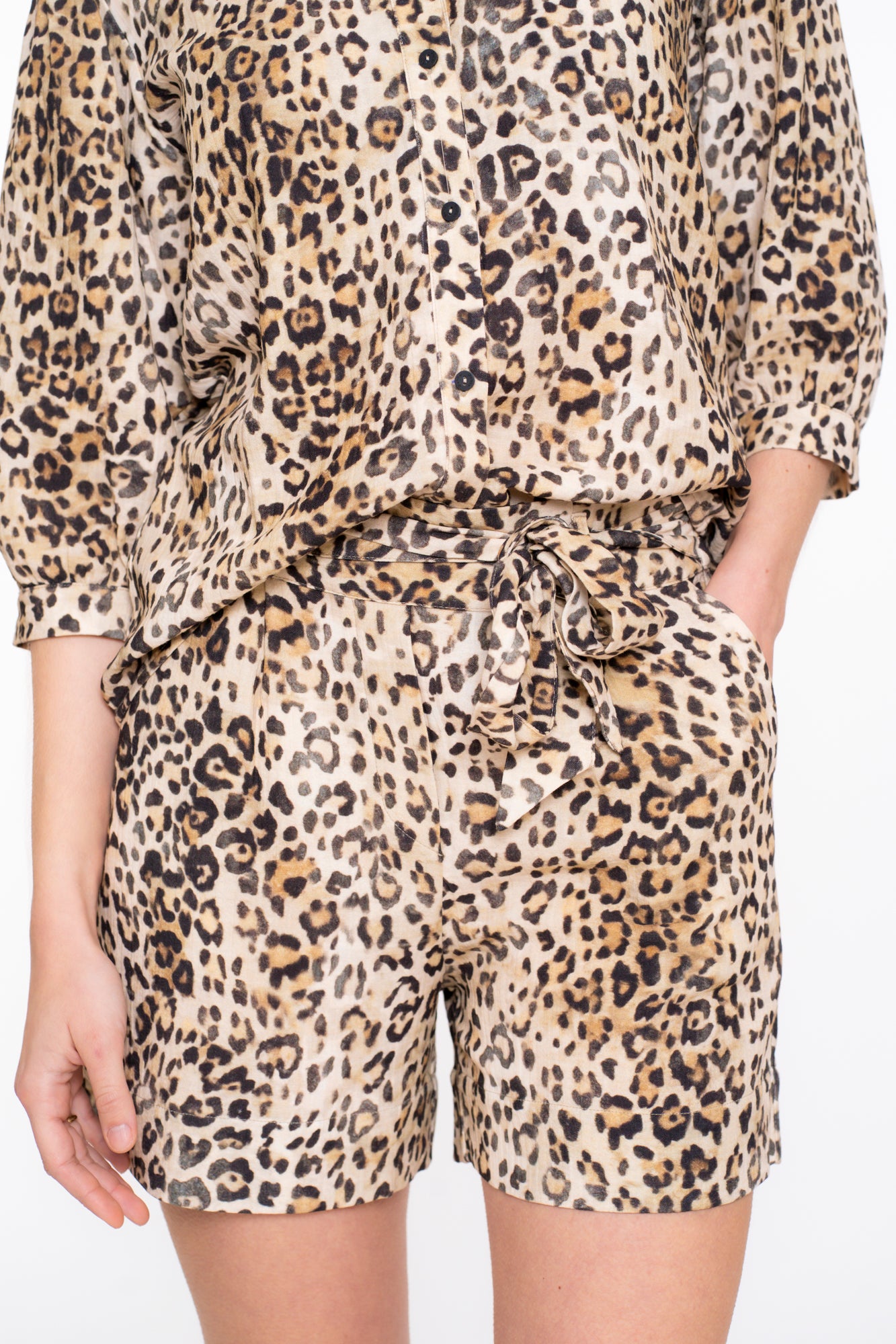 Geisha dames Leopard print short