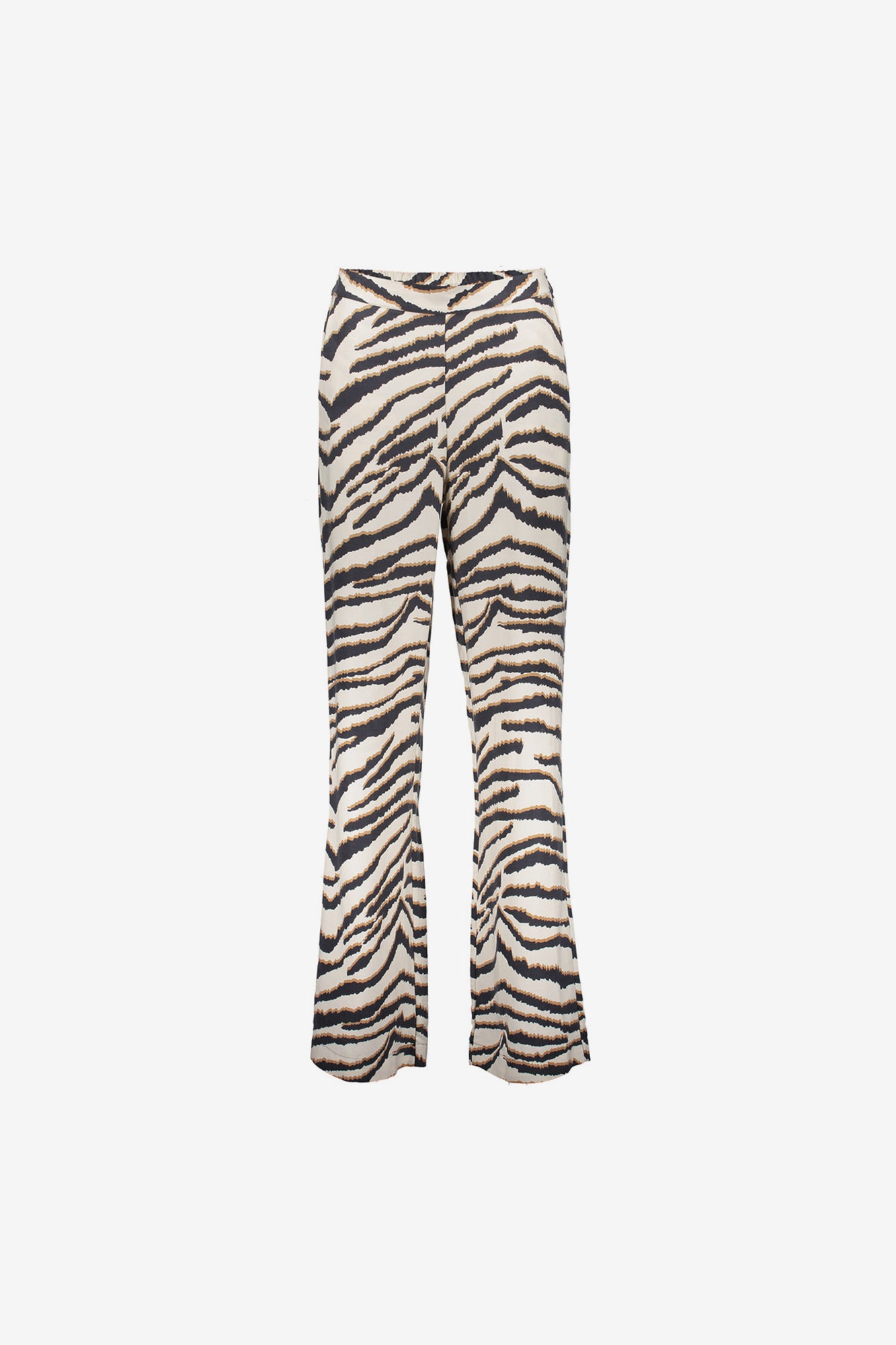 Geisha Fashion Damen Straight Leg Hose mit Zebraprint