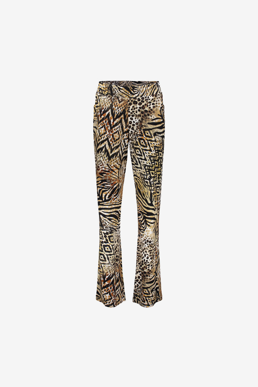 Geisha dames tricot broek met print