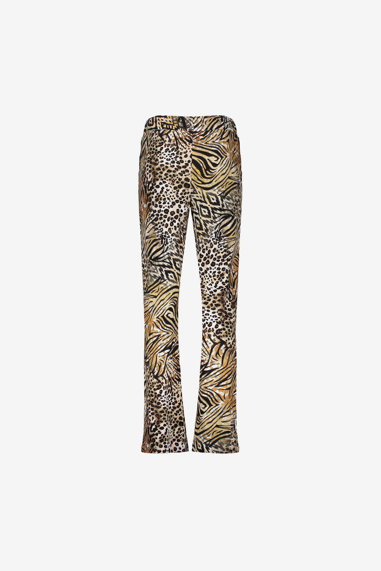 Geisha dames tricot broek met print