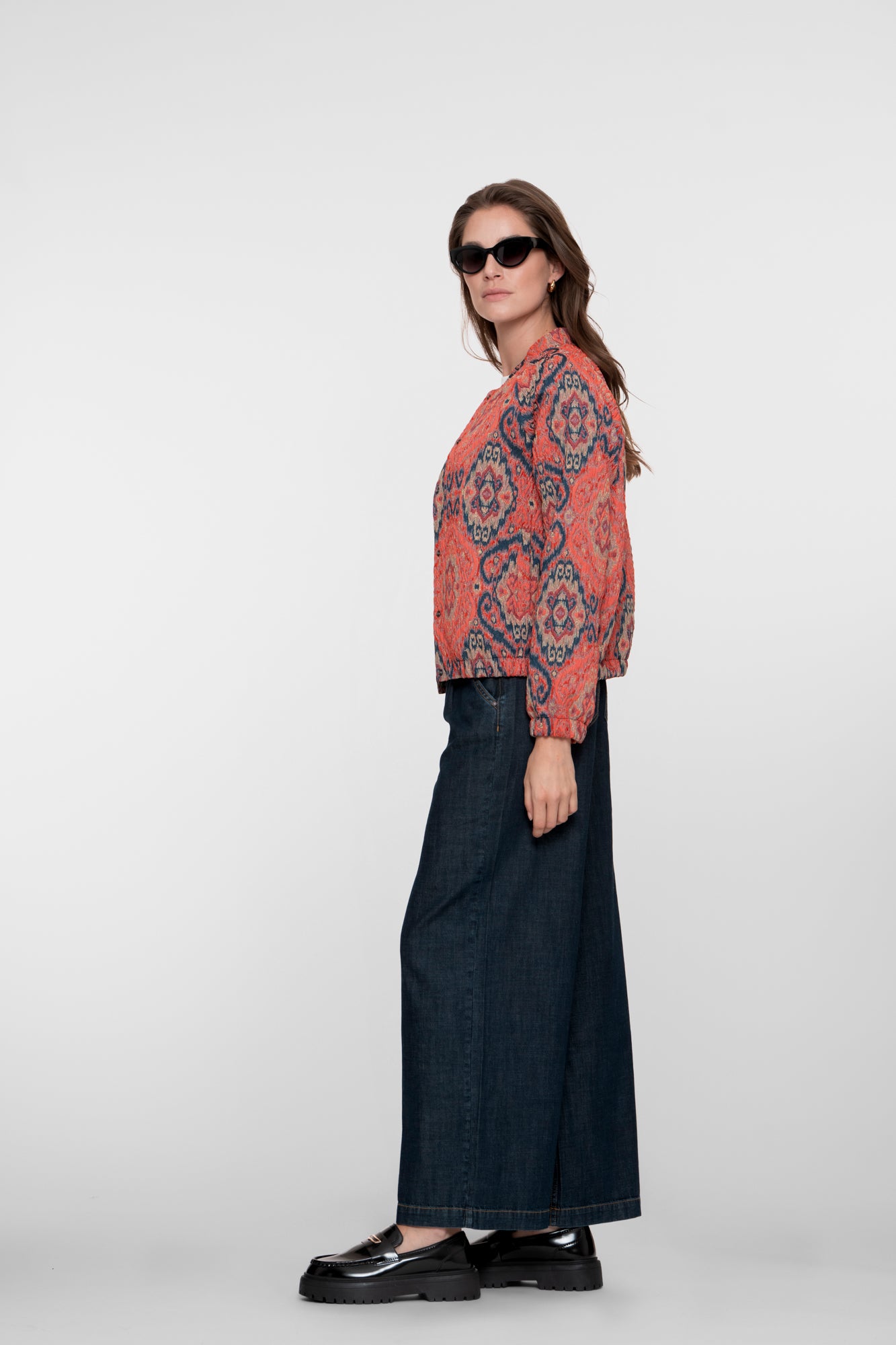 Geisha Damen-Plissee-Jeans